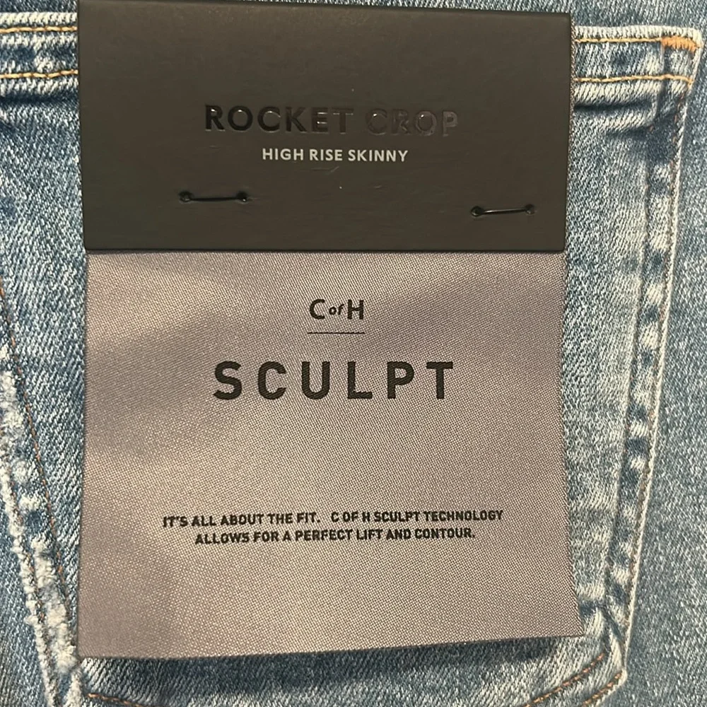 NWT Citizens of Humanity Rocket Crop High Rise Skinny Jeans Sz 28 - Picture 4 of 9